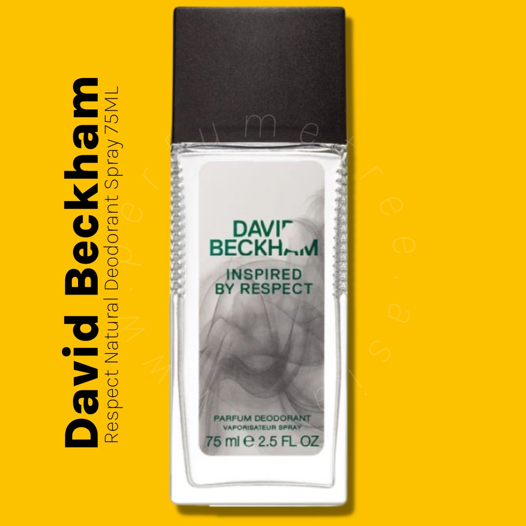 David Beckham Respect Natural Deodorant Spray 75ML [ Original Perfume