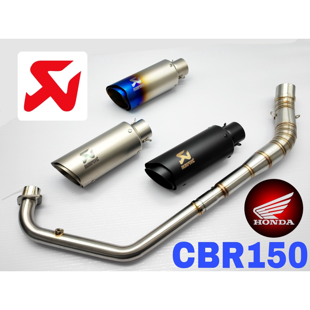 Exhaust Honda CBR150R 2021 Full System Piping Stainless Steel Akra ...