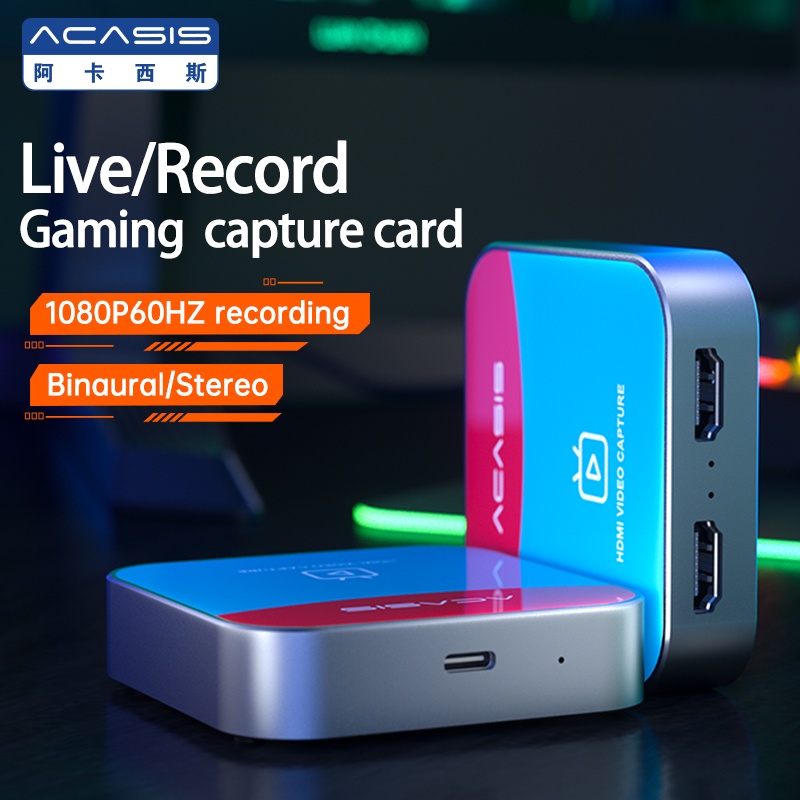 ACASIS binaural video capture card HDMI to USB3.0 4K60 input /1080P60HZ