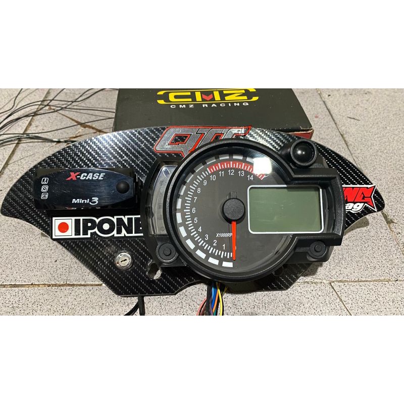 Koso RX2N Digital Speedometer Plus Voltmeter X Case 3 in 1 Carbon Tata ...
