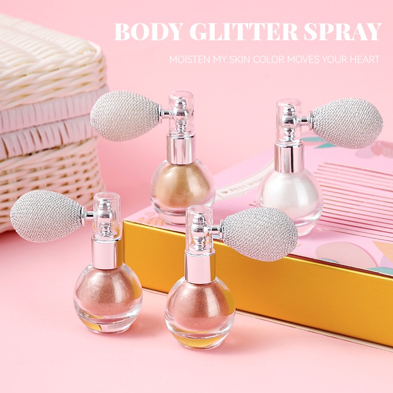Highlighter Spray Brightening Glitter Powder Mist Body Highlighter