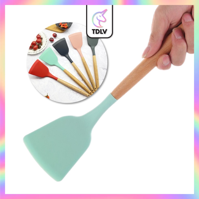 Cuillère à mélanger en Silicone, 4 couleurs, résis... – Grandado