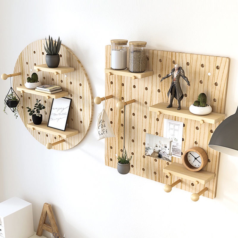 Solid Wood Wire-Wrap Board Wooden Wire-Wrap Board Storage Rack Kitchen ...