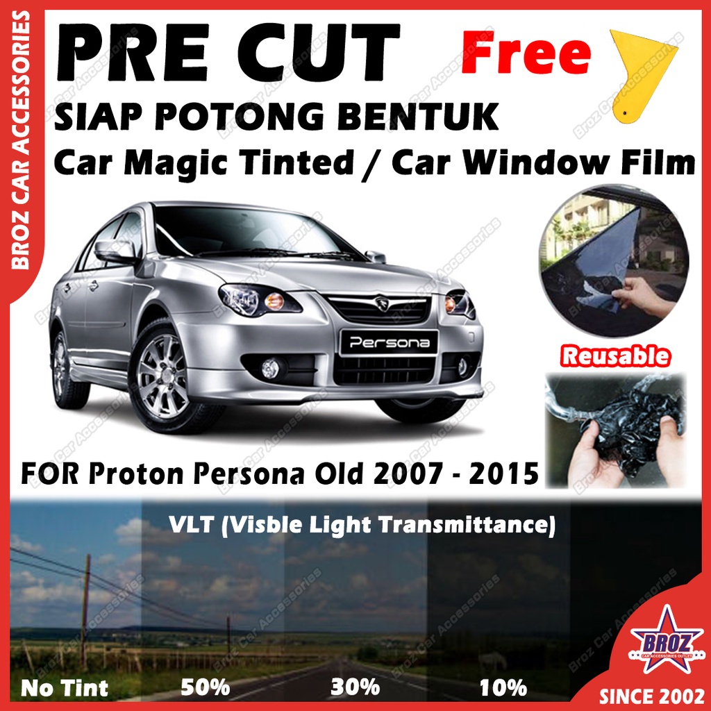 For Proton Persona Old Car Magic Tinted Film Solar PRECUT OEM Window ...