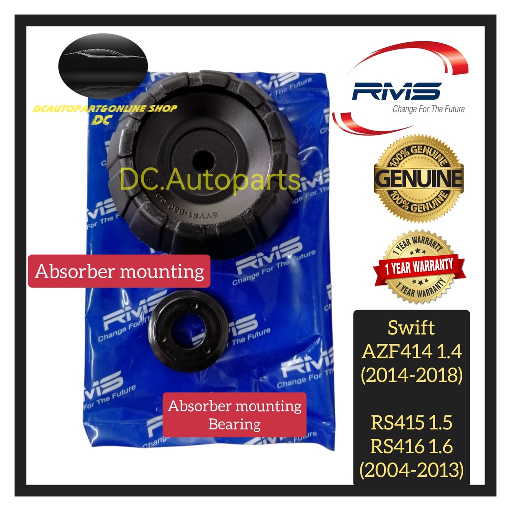RMS ABSORBER MOUNTING / BEARING SUZUKI SWIFT 1.4 AZF414 FZ82 1.5 1.6 ...
