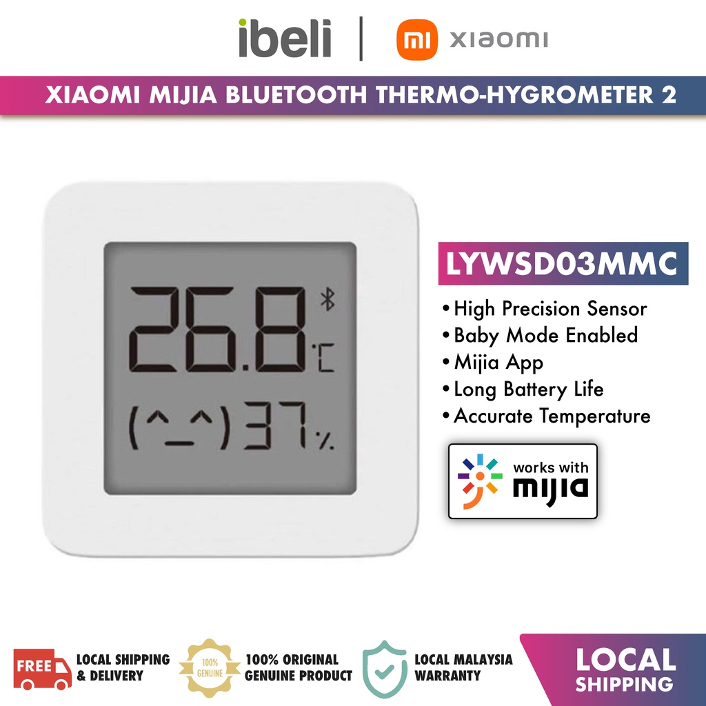 Xiaomi Mijia Bluetooth Thermo-Hygrometer 2 Thermometer and Humidity ...