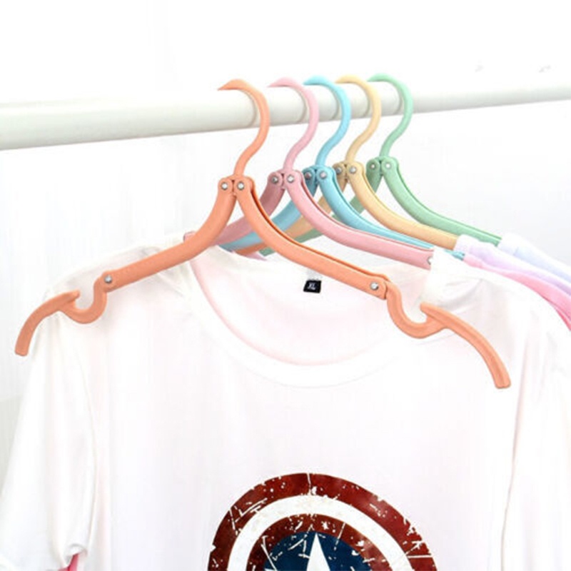 3 Folding Section Mini Cloth Hanger Wardrobe Closet Clothes Organizer ...