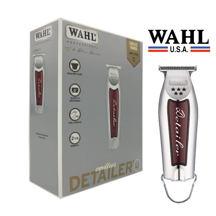 Original Wahl Professional Detailer Series Star Li Extremely Closed Trim Crispy Clean Line