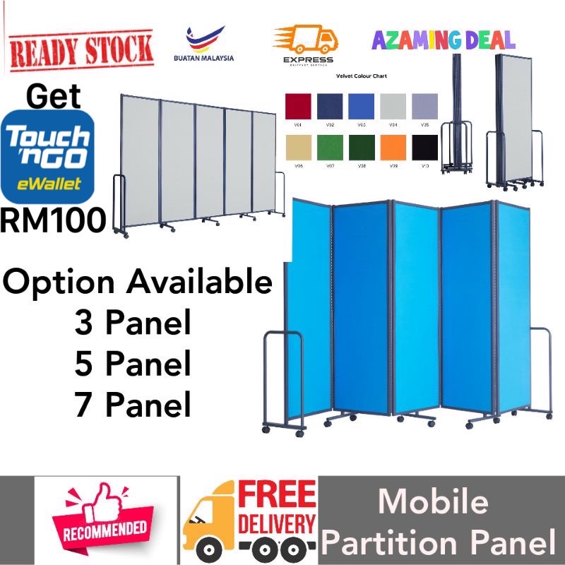 Panel Pembahagian Mudah Alih/ Mobile Partition Panel/ Lambo Penal 3&5 ...