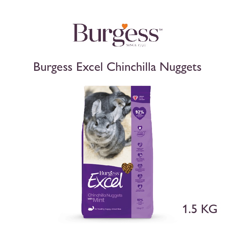 Burgess excel chinchilla nuggets hotsell