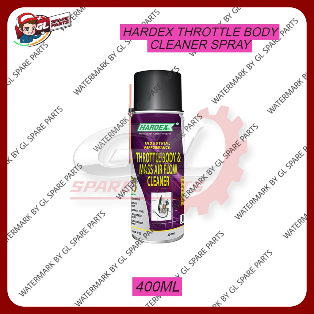HARDEX THROTTLE BODY & MASS AIR FLOW CLEANER SPRAY 400ML HD901 Shopee
