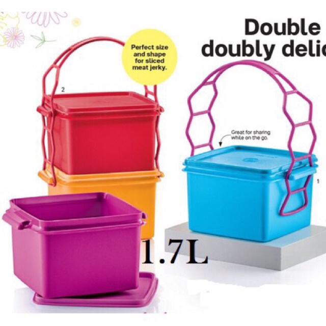 Tupperware Double Deep with Cariolier 1.7L | Shopee Malaysia