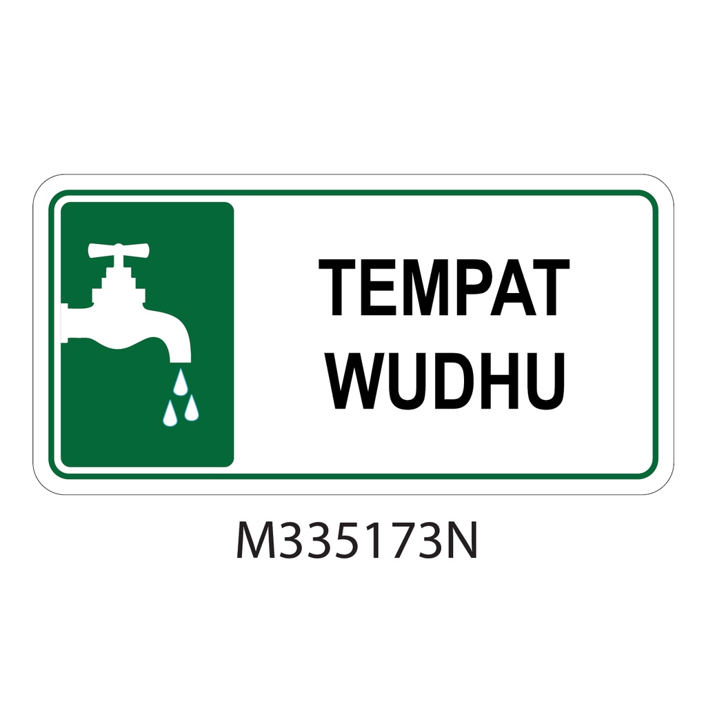 TANDAS LELAKI, TANDAS PEREMPUAN WITH ARROW SIGN STICKER 100X200MM (WE ...