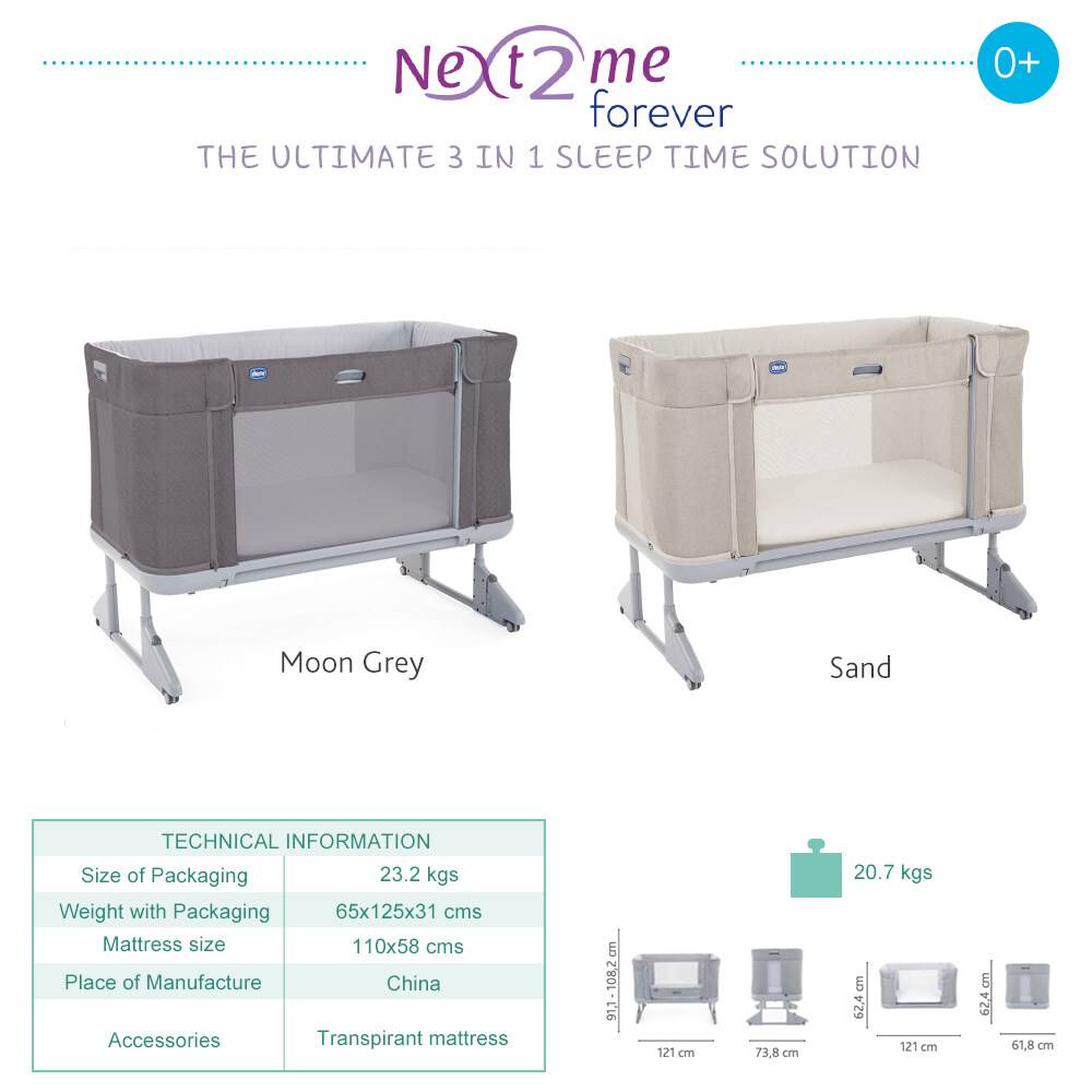 Chicco Next2Me Forever Co Sleeping Cot Shopee Malaysia