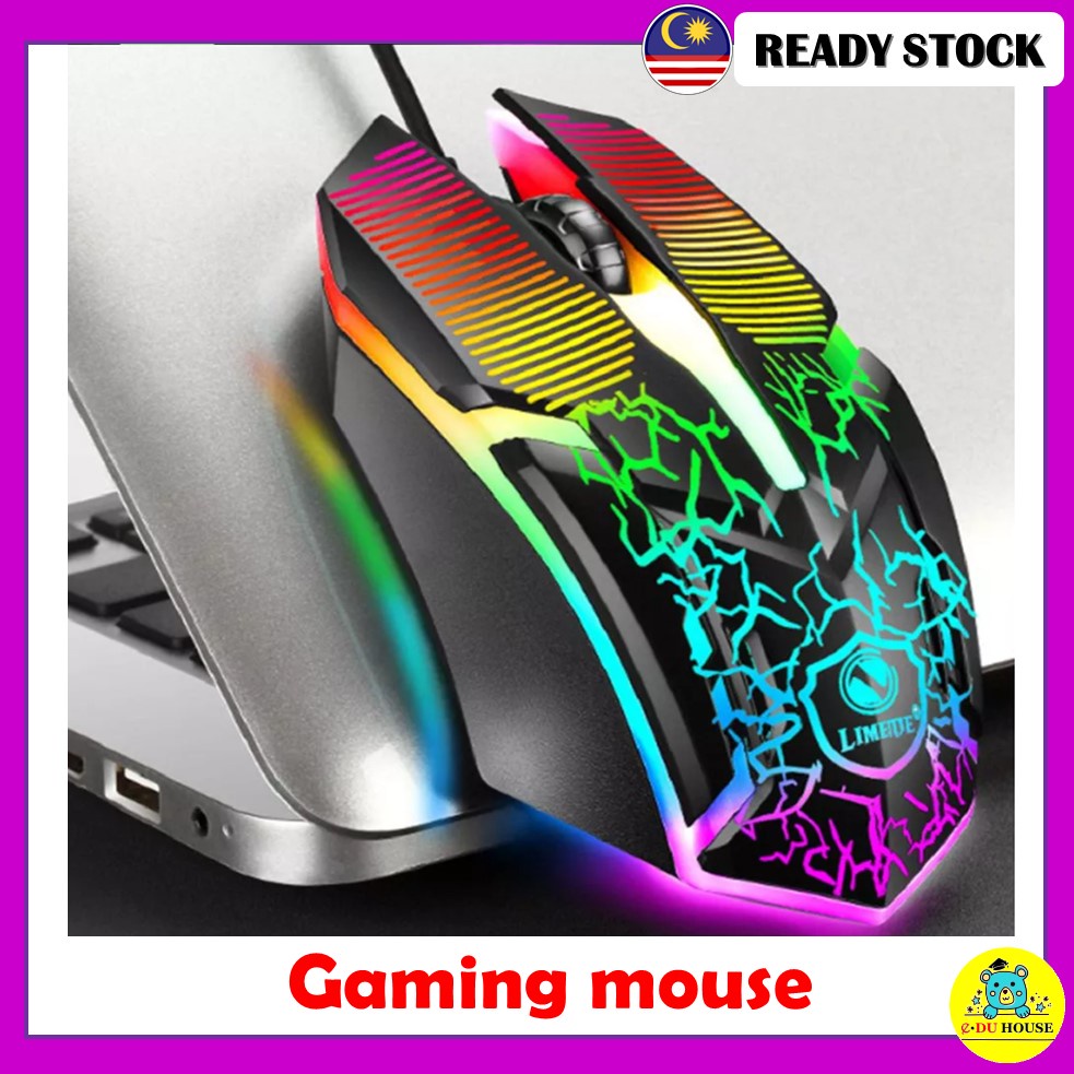Gaming Mouse 3 Buttons Luminous Gamer Computer Gaming Mouse (USB Wired ...