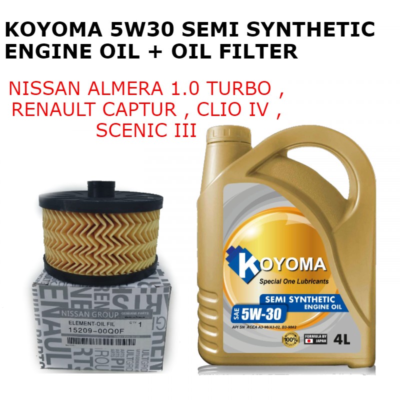 KIT TAGLIANDO 4 FILTRI PER CAPTUR CLIO IV 1.5 DCI CON OLIO MOTORE ORIGINALE ELF 5 LITRI 5W30 - Foto 8