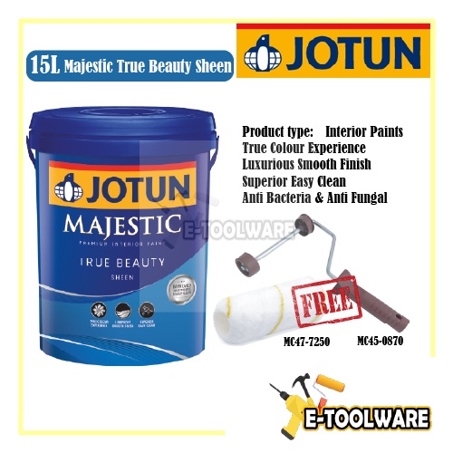 15L Jotun Paint Majestic True Beauty Sheen Interior Indoor Water Based ...