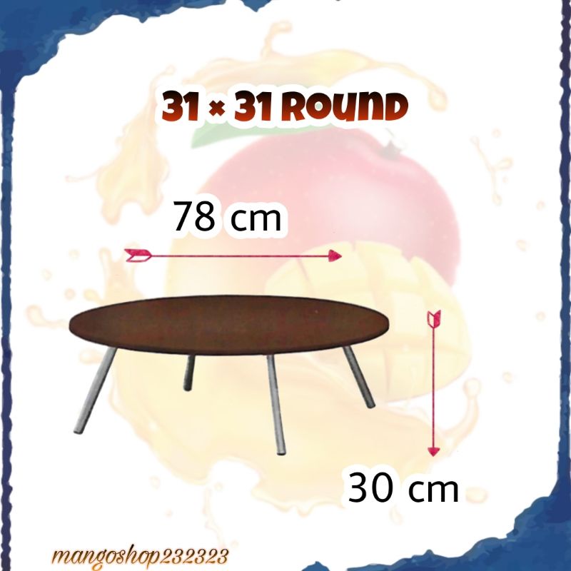 [ READY STOCK ] Meja Kaki Berlipat Duduk / Japanese Folding Table ...