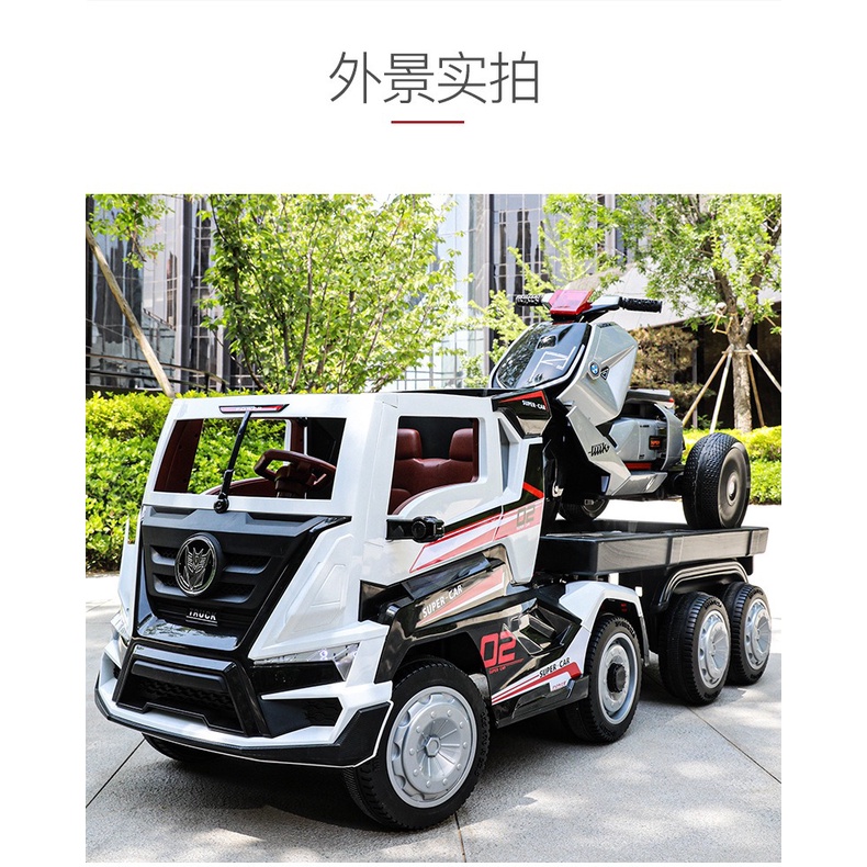 ️Fast Shipping ️New Kids Ride On Truck 12V Remote Control Leather Seat ...