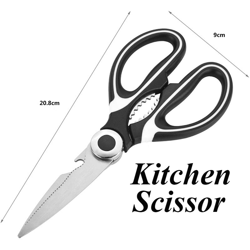 Ready Stock Kitchen Scissor Professional Multi Function Stainless Steel
