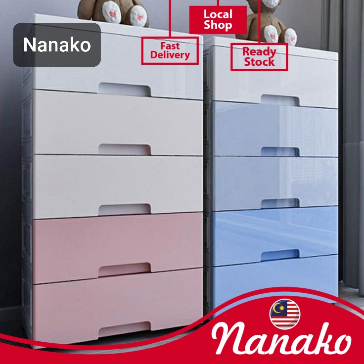 Multipurpose 5 Layer Storage Drawer Cabinet Storage. Laci 5 Tingkat ...