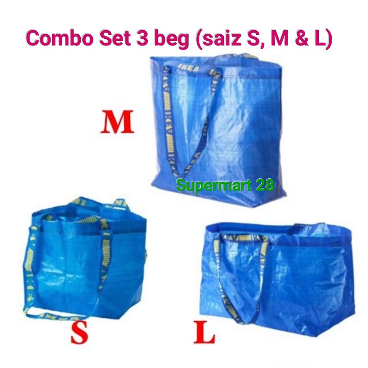 IKEA Beg Set - S + M + L | Shopee Malaysia