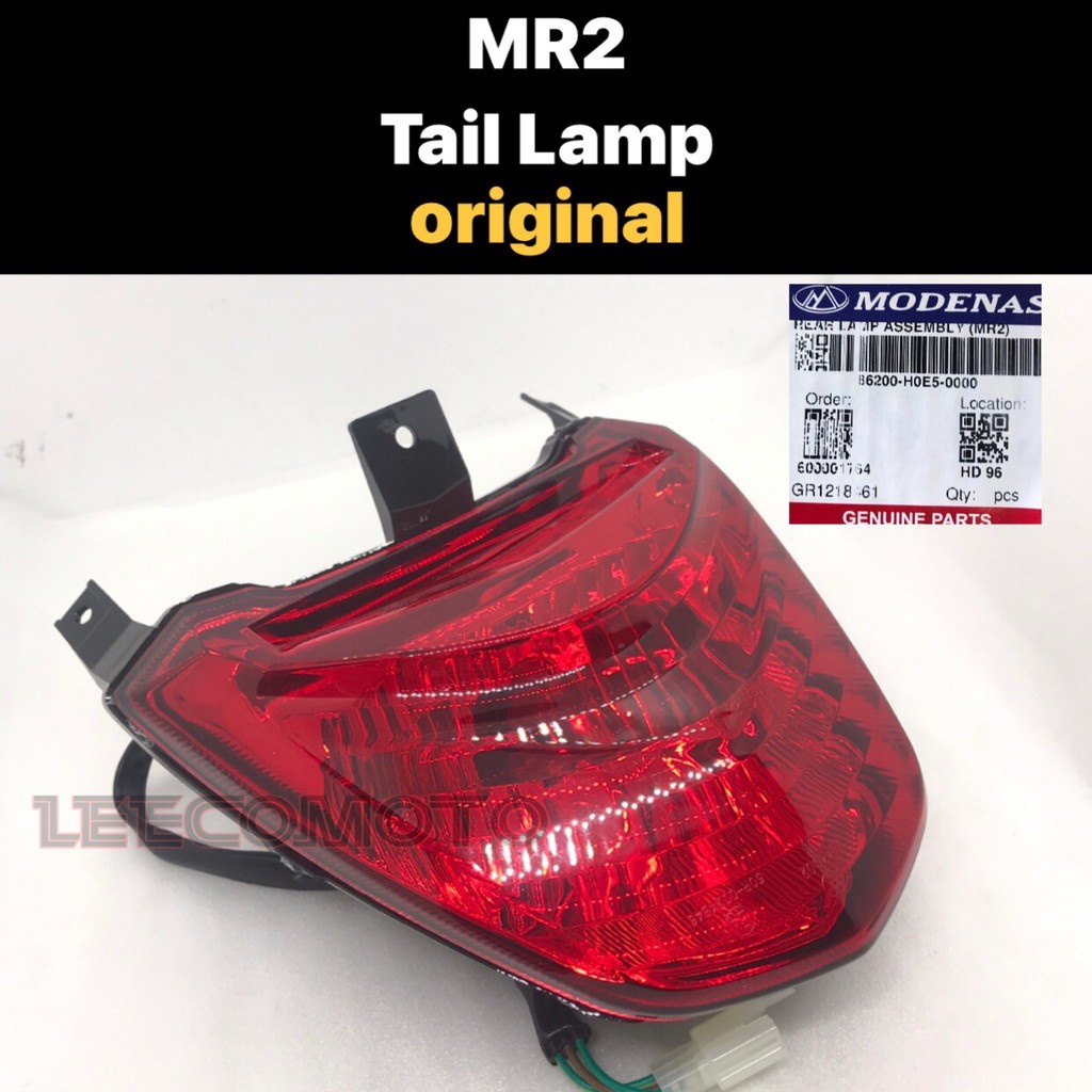 MODENAS MR2 TAIL LAMP ASSY 100 ORIGINAL KRISS MR2 KRISS110 MR2 LAMPU