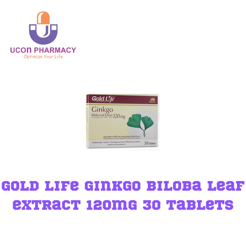 GoldLife Ginkgo Biloba Leaf Extract 120mg (30 tablets) Shopee Malaysia