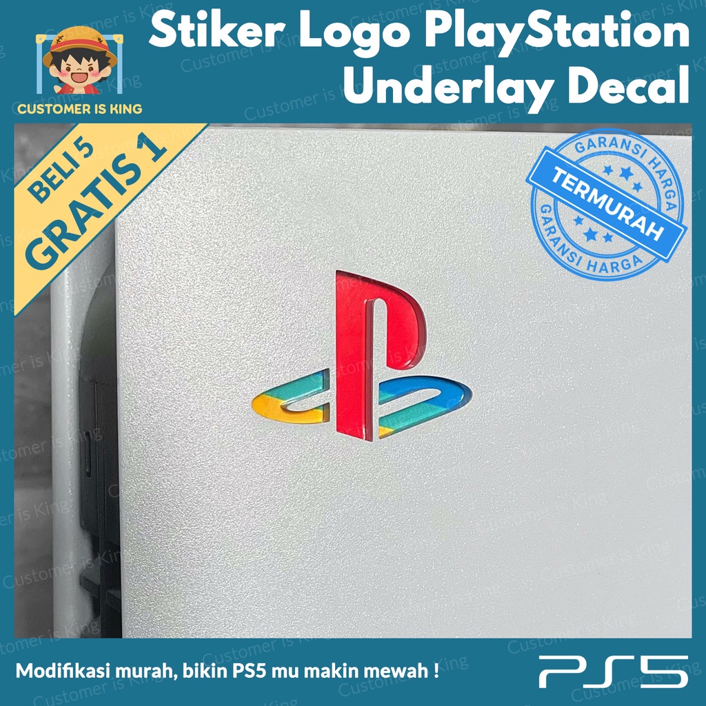 Ps5 Sticker Sticker Sticker Playstation 5 Logo Underlay Decal Plate