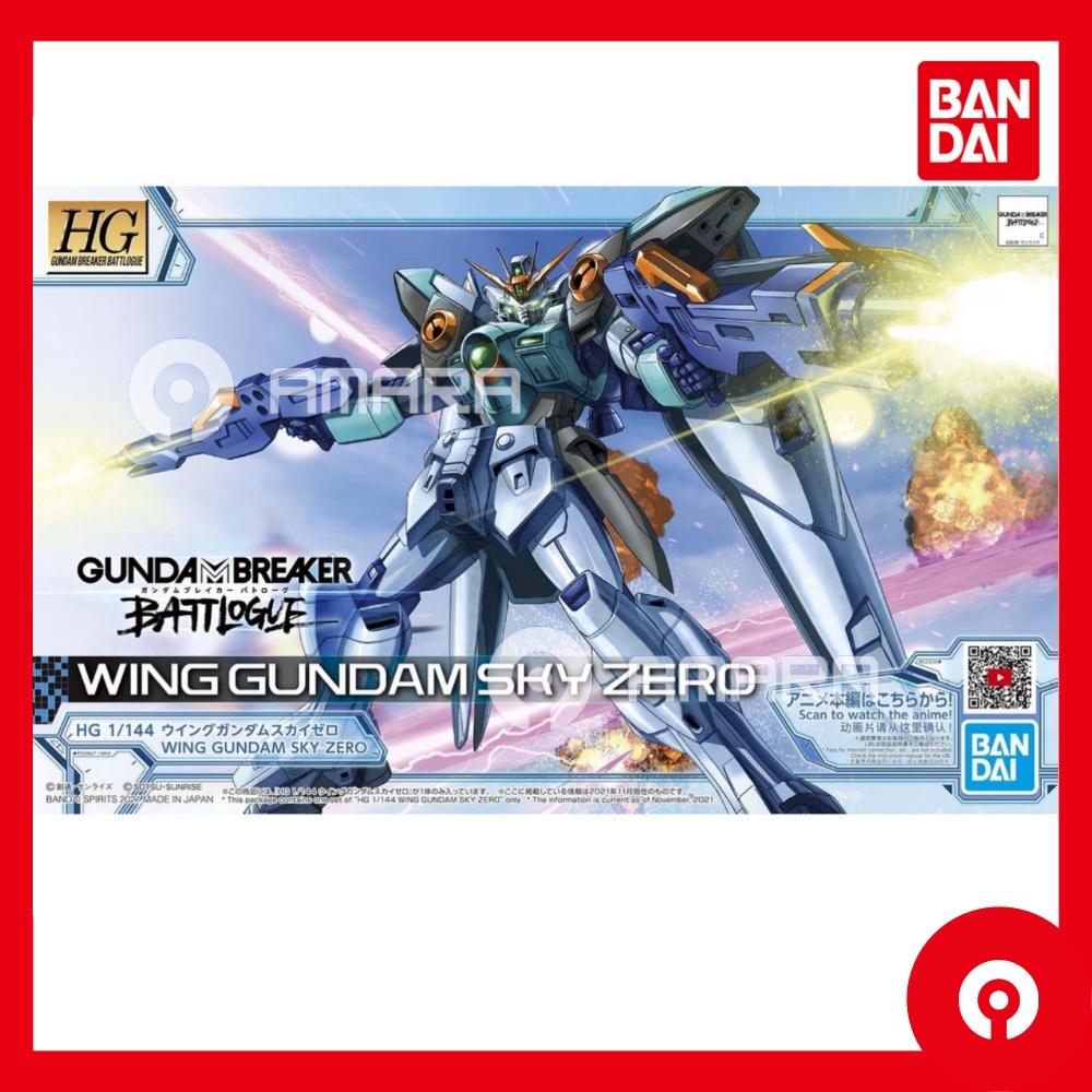 Bandai Breaker Battlogue HG 1/144 Wing Gundam Sky Zero Gundam Model kit ...