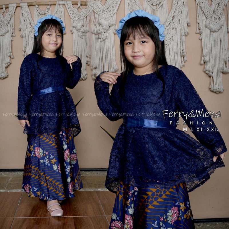 BAJU BUDAK SET KEBAYA AURORA BROKAT SKIRT BATIK DUYUNG Shopee