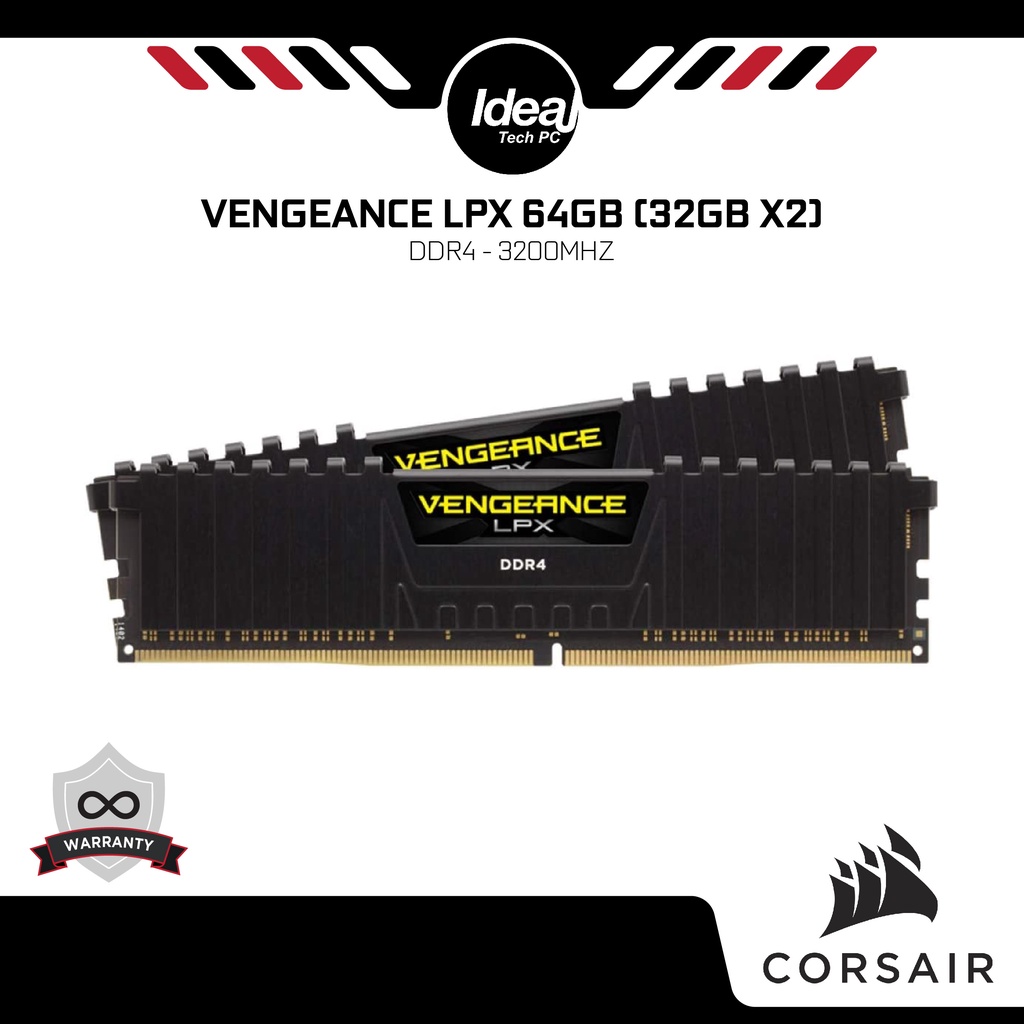 Corsair vengeance lpx 64gb ddr4 dram 3200mhz c16 memory on sale kit