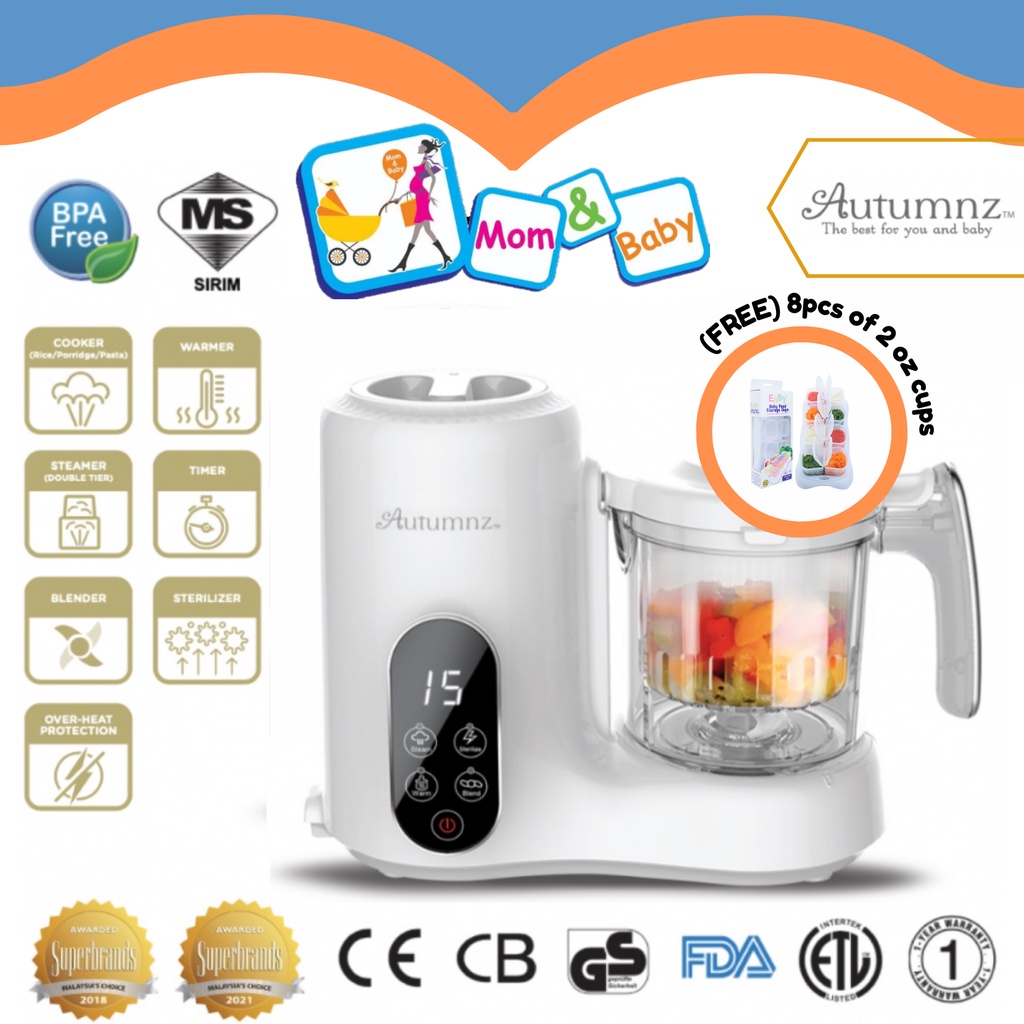 Autumnz Double Tier Multifunctional Baby Food Processor Shopee Malaysia