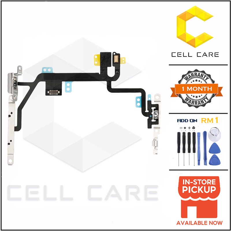 CellCare Power On Off Ribbon Flex Cable with Mute Switch Compatible For ...