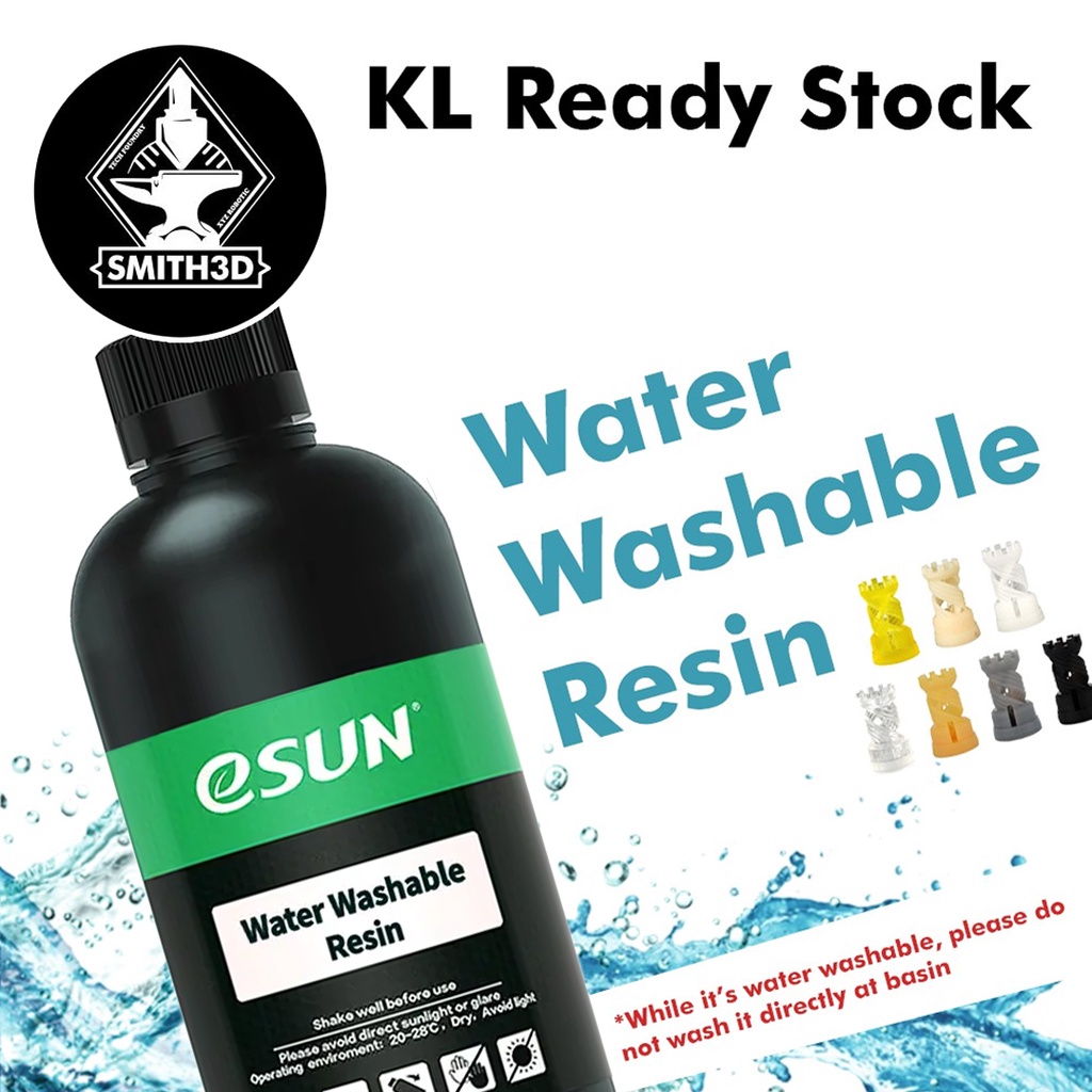eSUN Water Washable Resin for LCD 3D Printers | Shopee Malaysia