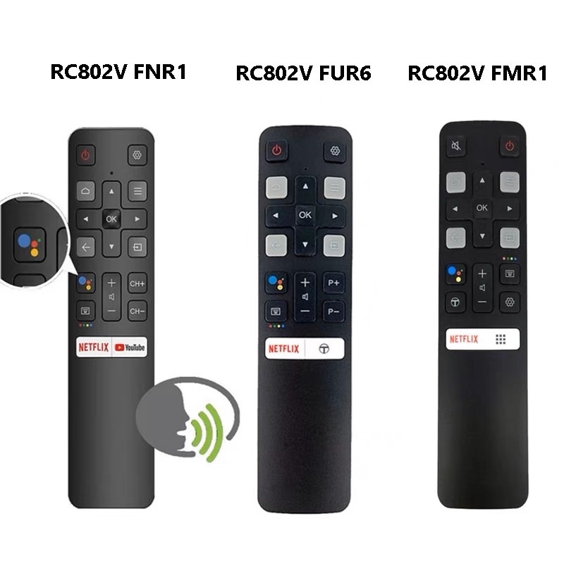 TCL TV Remote Control Rc802V Fmr1 Jur6 65P8S 49S6800Fs