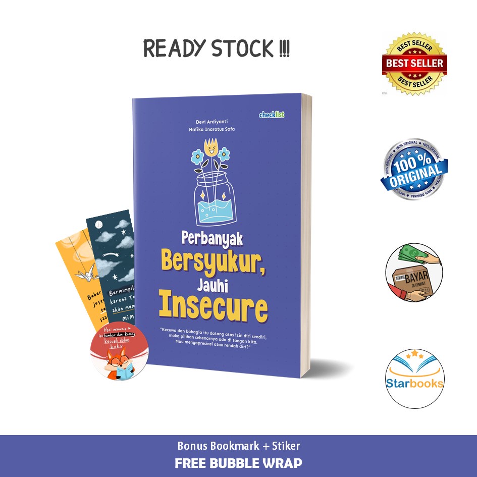 More Grateful Book, Stay Away From Insecure - Checklist (Motivation ...