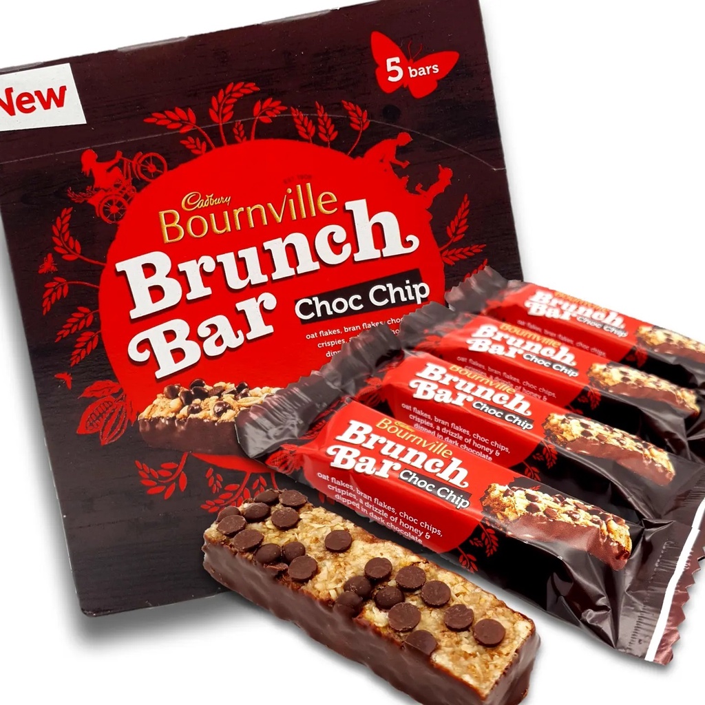 Uk (EXP 07/2024) Cadbury Brunch Bar BOURNVILLE CHOC CHIP / Healthy