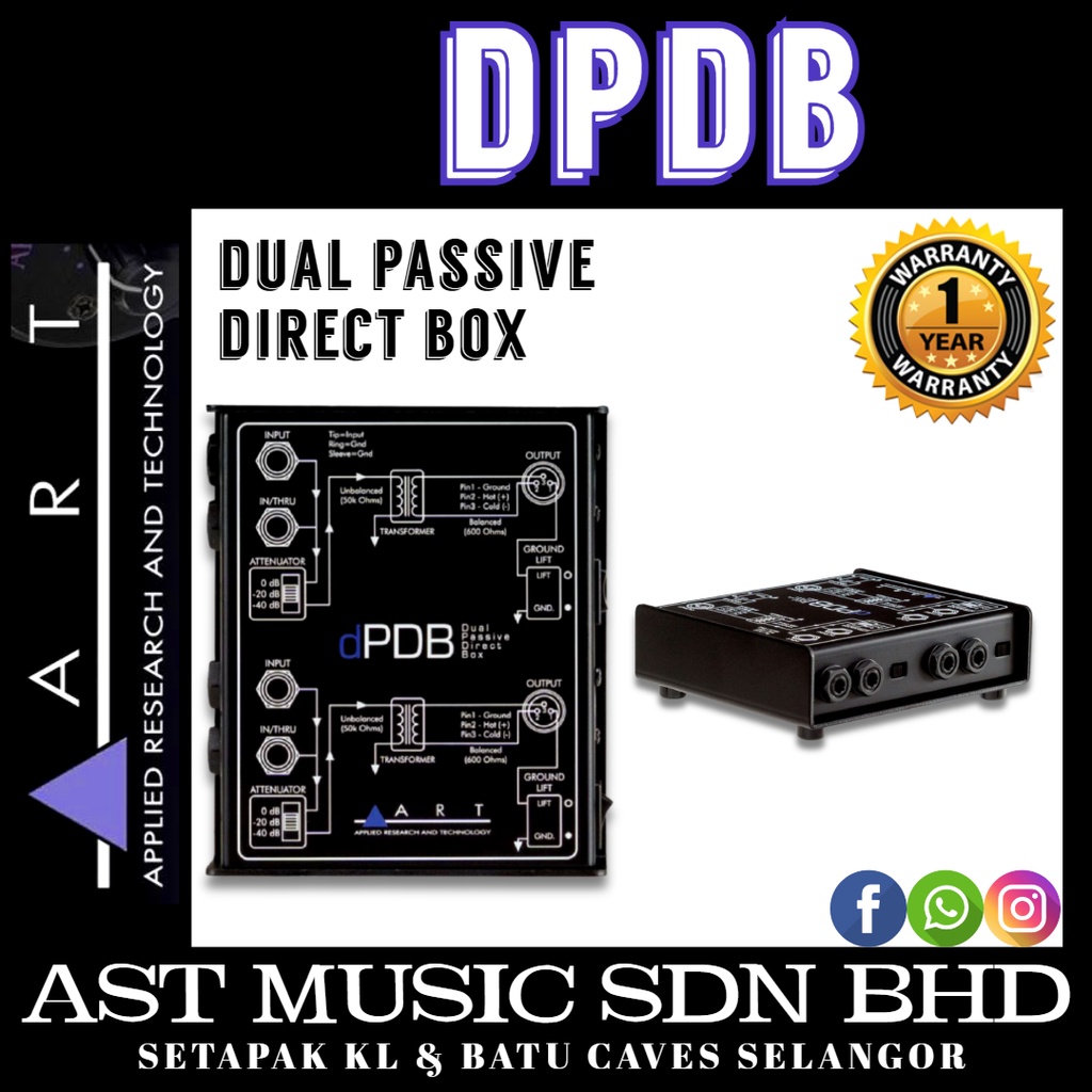 ART DPDB Dual Passive Direct Box | Shopee Malaysia