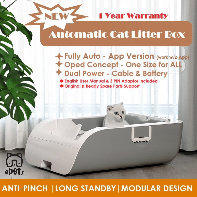 LITTEPETS Bekas Tandas Kucing Automatik Automatic Cat Toilet Automatic
