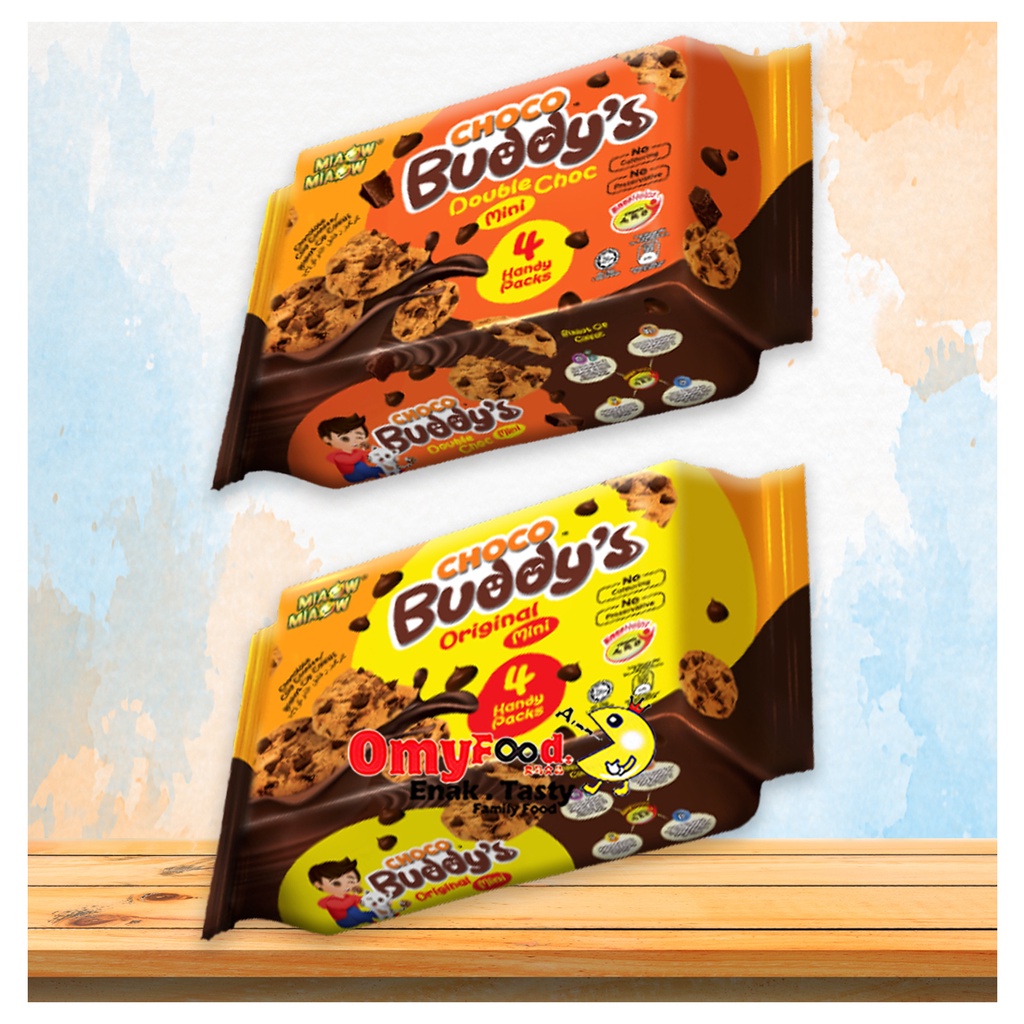 22g x 4packs Choco Buddy's Chip Cookies Mini [Original/Double Choc ...