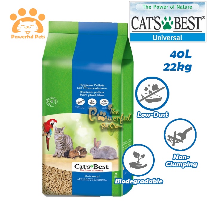 Cat's Best Universal Cat Litter Natural Fibre Fiber Pine Wood Cats