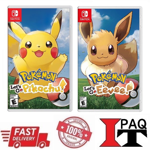 Nintendo Switch Pokemon Let S Go Pikachu Pokemon Let S Go Eevee 中英文版 English Chinese