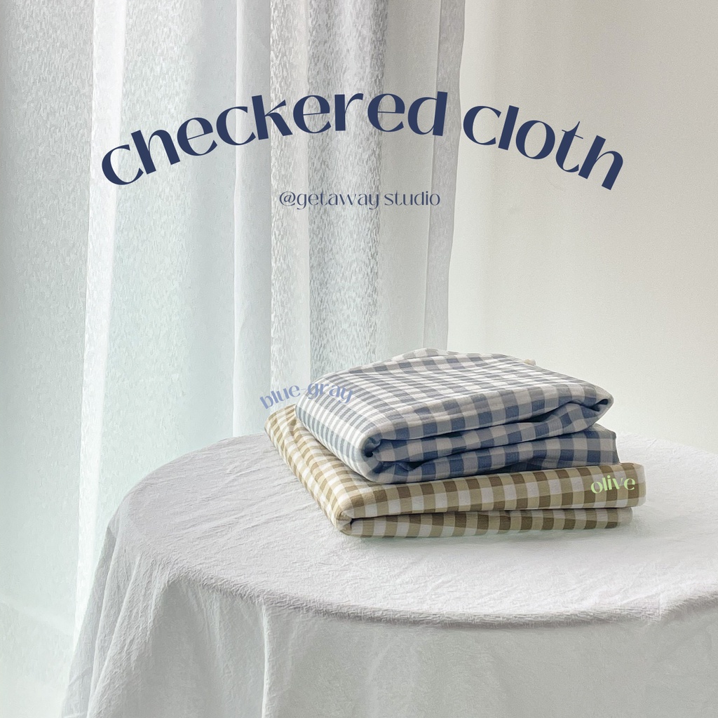 [Getaway Space] Plaid Checkered Table Cloth | Shopee Malaysia