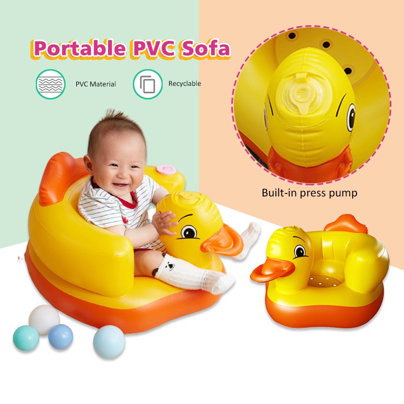 HLS Baby Inflatable Chair Soft Baby Chair Seat PVC Inflatable Sofa ...