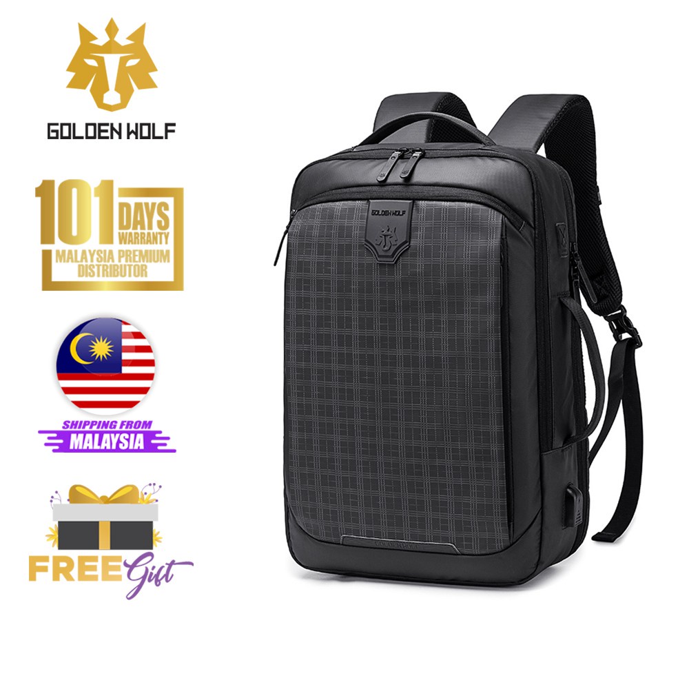 Golden Wolf Felix Backpack | Shopee Malaysia