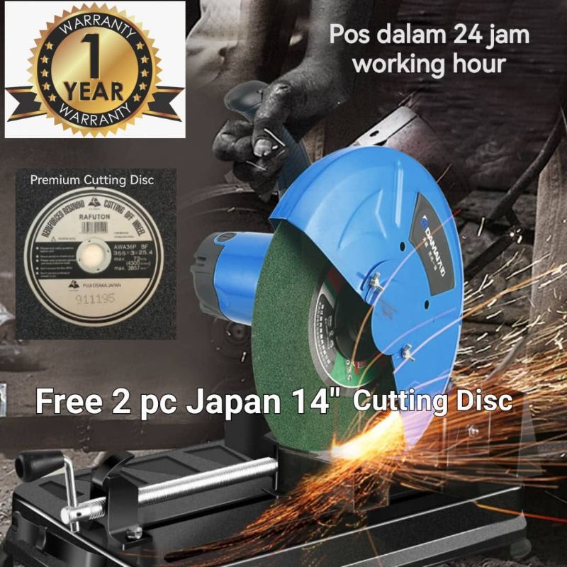 PA Premium Metal Cut-Off Saw Cut-Off Grinder Machine Mesin Potong Besi ...