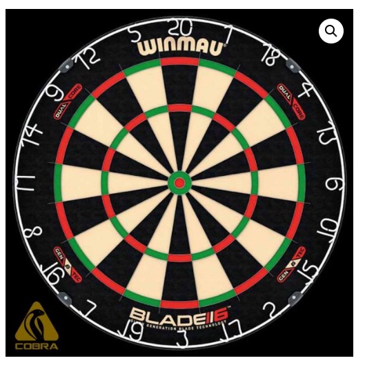 WINMAU BLADE 6 DUAL CORE DARTBOARD ( LATEST 6TH GENERATION DARTBOARDS