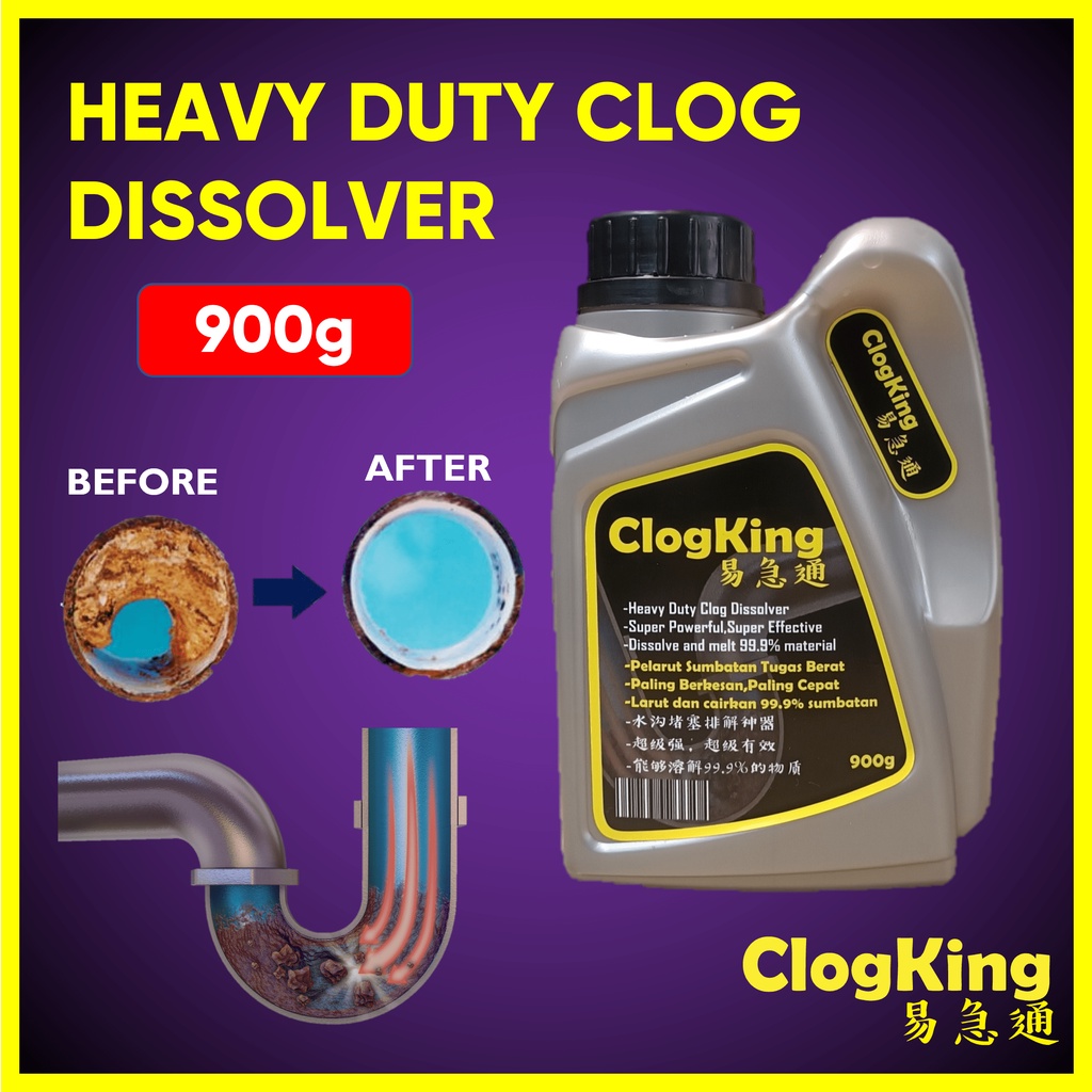 [HOME ESSENTIAL] CLOGKING Heavy Duty Drain Opener, Clog Remover, Power