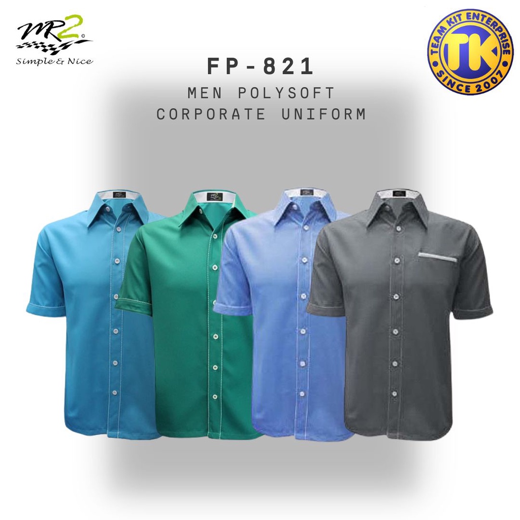 MR2 Adult Men Polysoft Corporate Shirt FP-821 | Shopee Malaysia